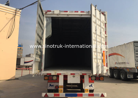 40 Feet Container Flatbed Semi Trailer Truck 2 Or 3 Axles 30-60 Tons 13m