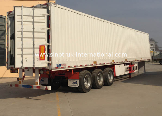 Carbon Steel Semi Trailer Truck Used In Logistic Business Carrying