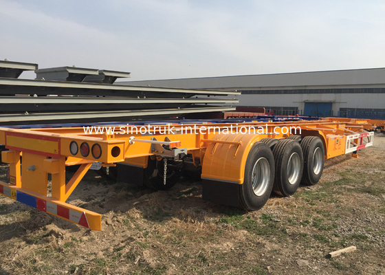 Carbon Mn Steel Flatbed Semi Truck Semi Trailer Truck 12600*3000mm