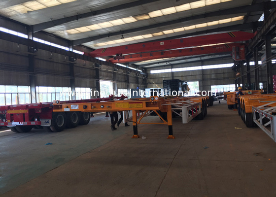 Mechanical Equipment Hydraulic Flatbed Trailer Polyurethane Paint