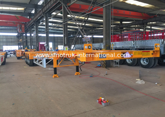 Mechanical Equipment Hydraulic Flatbed Trailer Polyurethane Paint