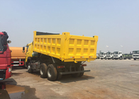 Heavy Duty Sinotruk Howo Tipper Truck 6X4 30 - 40 Tons Ventral Lifting Radial Tire