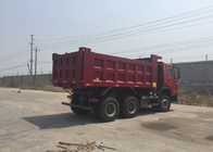 30 - 40 Tons Ten Wheel Tipper Dump Truck 10-25CBM Front Lifting Hydraulic Cylinder