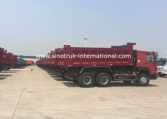 LHD 6X4 SINOTRUK HOWO Dump Truck With MINI Player 30 - 40 Ton WD615.47 Engine