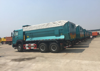 Automatic 6X4 Heavy Dump Truck With Cover 5800 * 2300 * 1500mm High Efficiency