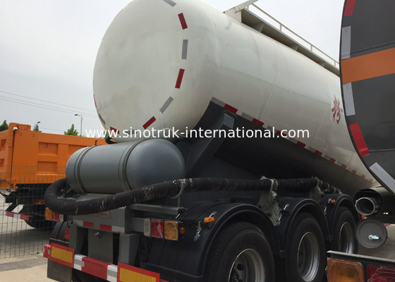 48.5cbm Mn Steel  Bulk Cement Tank Semi Trailer Truck ISO / 3C / BV / IFA / SGS