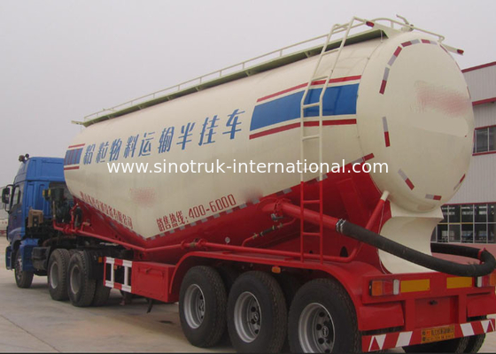 50-60CBM Oil Tank Truck  , 3 Axle 48500 Liter Heavy Duty Truck Parts