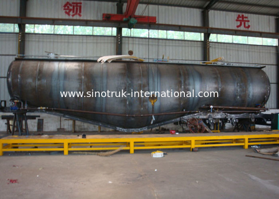 50-60CBM Oil Tank Truck  , 3 Axle 48500 Liter Heavy Duty Truck Parts