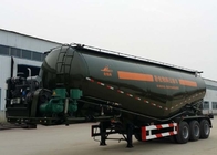 Powder Material Tank Semi Truck Trailer , 48000L Weichai Engine Semi Tractor Trailer