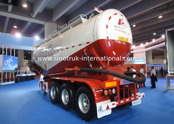 Normal Suspension Semi Trailer Truck With Carbon Steel / Mn Steel Material