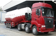 SINOTRUK 3 Axle 48500 Liters Bulk Cement Tank Semi Trailer Truck 50 - 80 ton Loading capacity
