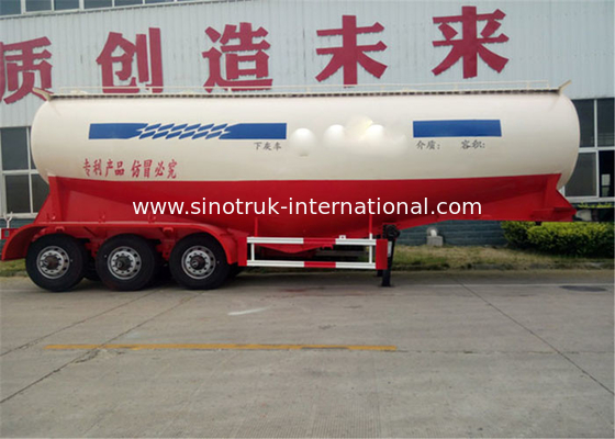 Carbon steel Semi Trailer Powder Material Tank Truck , 50 - 60 CBM trailer