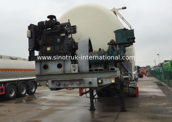 Polyurethane Painting Bulk Cement Transport Truck With #50 #90 Fifth Wheel