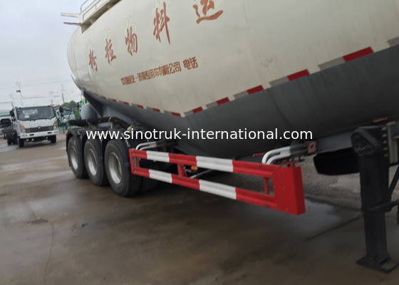 SINOTRUK 58000L Semi Trailer Truck Bulk Cement Tank Carrier Trailer SGS Approval