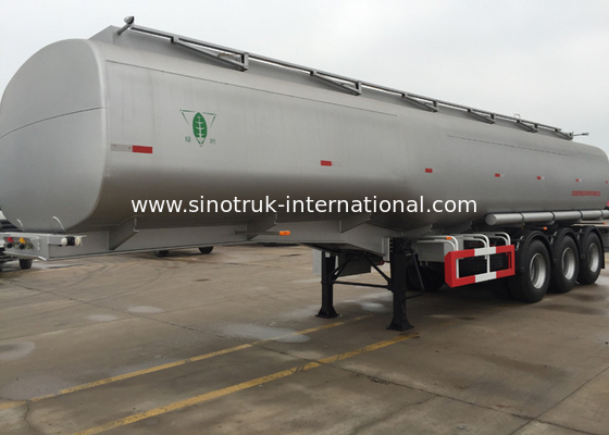 SINOTRUK Mn Steel 60 Cfm Oil Tank Semi Flatbed Trailers For Oil Fuel Transport