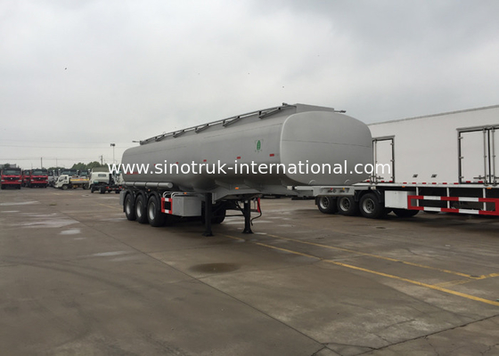 SINOTRUK Mn Steel 60 Cfm Oil Tank Semi Flatbed Trailers For Oil Fuel Transport