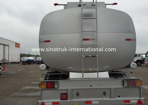 50 - 60 CBM SINOTRUK Oil Tank Truck 3 - 4 Axles Hydraulic Flatbed Trailer