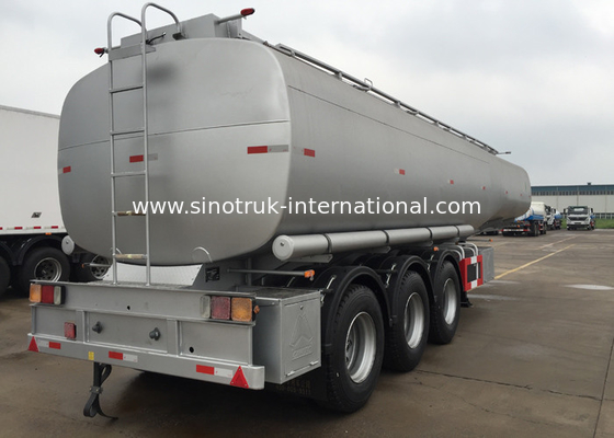 3 Axle Aluminum Fuel Tank Semi Trailer Truck Stainless Steel Oil Tank Truck