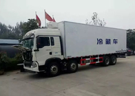 Low Noise Refrigerated Truck SINOTRUK Vegetables Transportation Refrigerated Box Truck