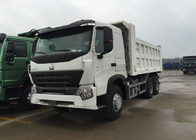 White Color Sinotruk Howo Dump Truck High Fuel Efficiency 30 - 40 Tons For Mining