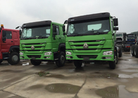 Green Color Chassis 371HP Tipper Dump Truck 12 Wheels LHD 60 - 70 Tons 28CBM
