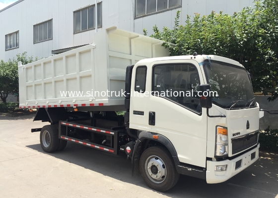 White Tipper Dump Truck , Howo Tipper Truck Right Hand Drive