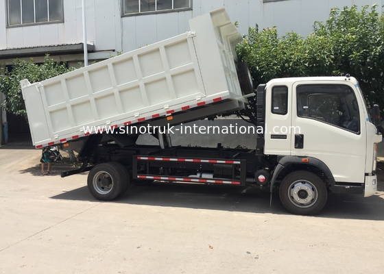 White Tipper Dump Truck , Howo Tipper Truck Right Hand Drive