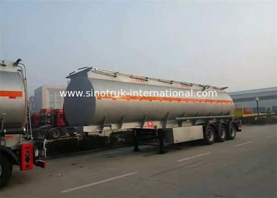 3 Axles 50000 Liters Semi Trailer Truck CIMC Fuel Tanker For Carrying / Storing Oil