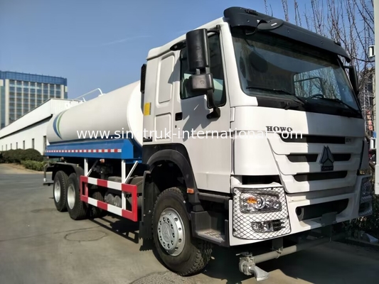 SINITRUK Water Tank Truck 6x4 LHD 371HP 18CBM White Large Capacity