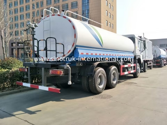 SINITRUK Water Tank Truck 6x4 LHD 371HP 18CBM White Large Capacity