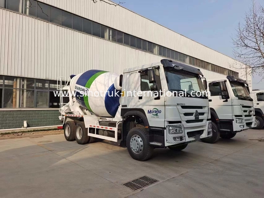 HOWO SINOTRUK Concrete Mixer Truck 371HP White Euro II ZZ1257N3841W