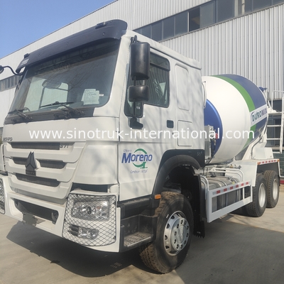 HOWO SINOTRUK Concrete Mixer Truck 371HP White Euro II ZZ1257N3841W