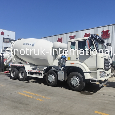 HOWO SINOTRUK Concrete Mixer Truck White 10CBM 380HP 8X4 RHD