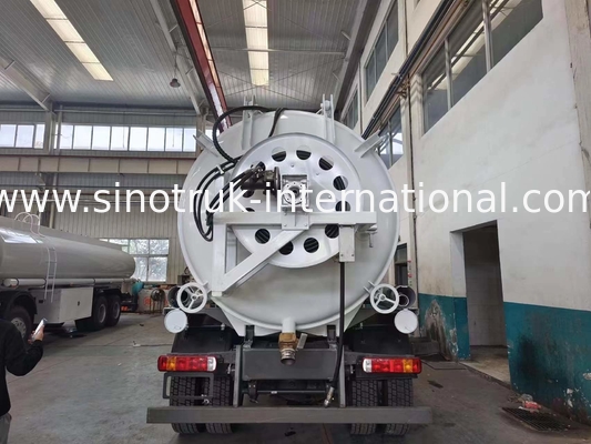 Vacuum Pump Sewage Suction Truck Septic Tank Cleaning 16CBM LHD 290HP