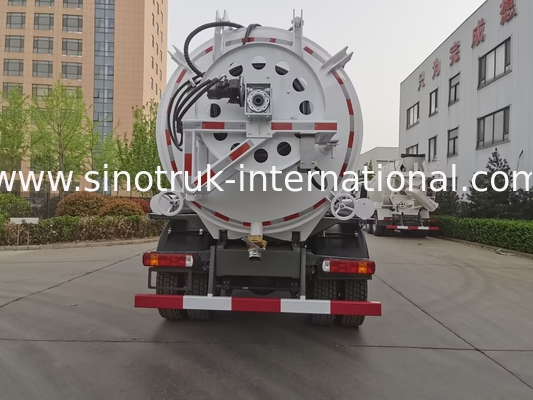 SINOTRUK HOWO Sewage Suction Truck High Pressure Cleaning 15CBM LHD 290HP