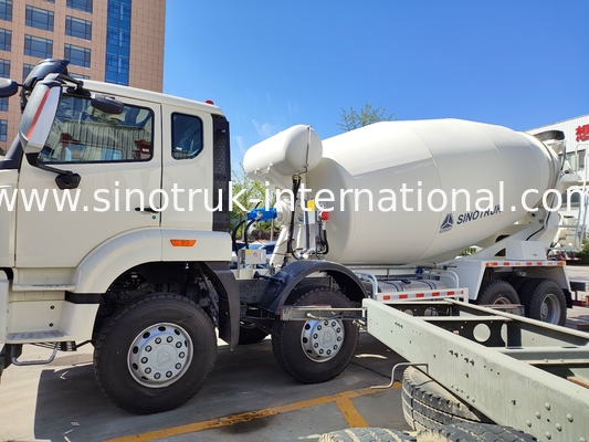 RHD 6×4 10wheels White Concrete Mixer Truck Euro 2