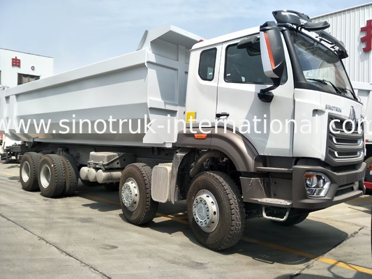 HOWO N7 Cab LHD 12wheels 8X4 400HP Dump Truck For Mining U Type