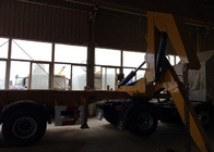 SGS Truck Mounted Cranes Equipment For 3 Axles Semi Trailer Lifting 40ft Container