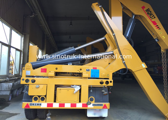 SGS Truck Mounted Cranes Equipment For 3 Axles Semi Trailer Lifting 40ft Container