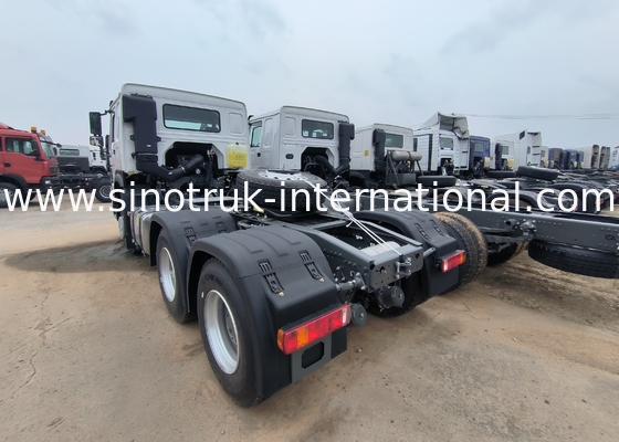 Sinotruk Howo Tractor Truck Lhd 10Wheels 400Hp 6 × 4 HW76 White