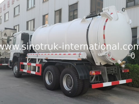 Vacuum Pump Sewage Suction Truck Septic Tank Cleaning Truck 18CBM LHD 336HP