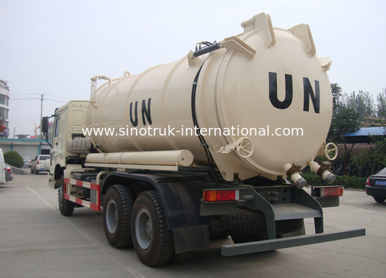 6×4 Drive Type Sewage Suction Truck With Pump With Hydraulic Control System