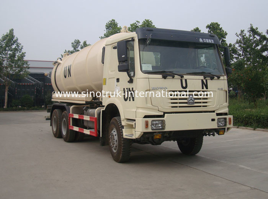 6×4 Drive Type Sewage Suction Truck With Pump With Hydraulic Control System