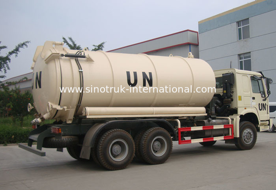 Collecting Sewage Sludge Vacuum Pump Septic Tank Cleaning Truck LHD 6X4