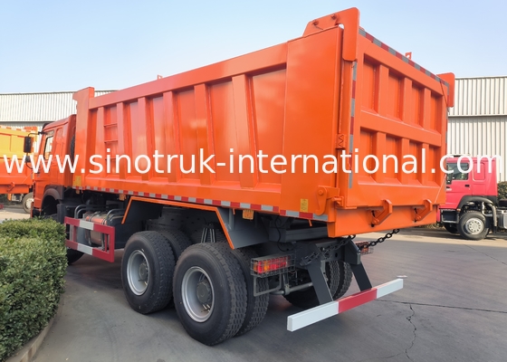 Sinotruk Howo Tipper Dump Truck Weichai 380Hp 6 × 4  5200 - 5800mm For Export