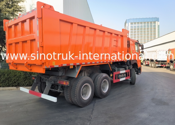 Sinotruk Howo Tipper Dump Truck Weichai 380Hp 6 × 4  5200 - 5800mm For Export