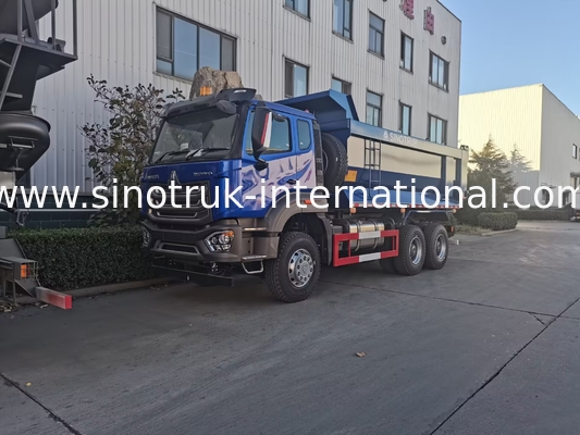 SINOTRUK HOWO Tipper Dump Truck 6 × 4 10 Wheels RHD 380Hp U Type One  Warning Light