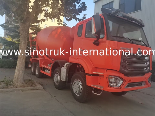 Sinotruk Howo N7 Concrete Mixer Truck 6 X 4 Euro 2 380hp For Construction