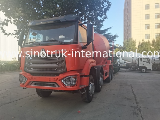 Sinotruk Howo N7 Concrete Mixer Truck 6 X 4 Euro 2 380hp For Construction