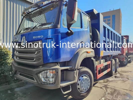 Full DriveLow Fuel Consumption 380HP Blue HOWO Tipper Truck RHD 6×6 10wheels